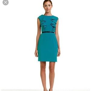 New Calvin Klein Teal Sheath Dress Size 8
